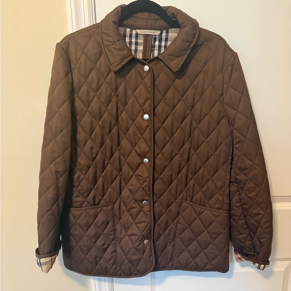 Burberry Brown Quilted Puffer Jacket - Picture 1 of 7